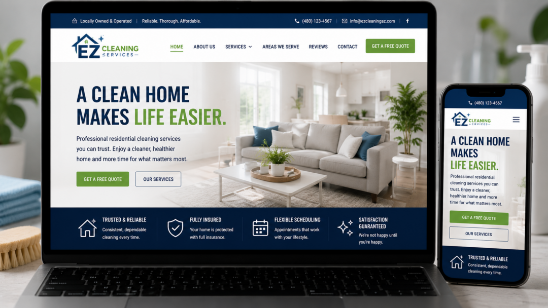 Professional Cleaning Service Website