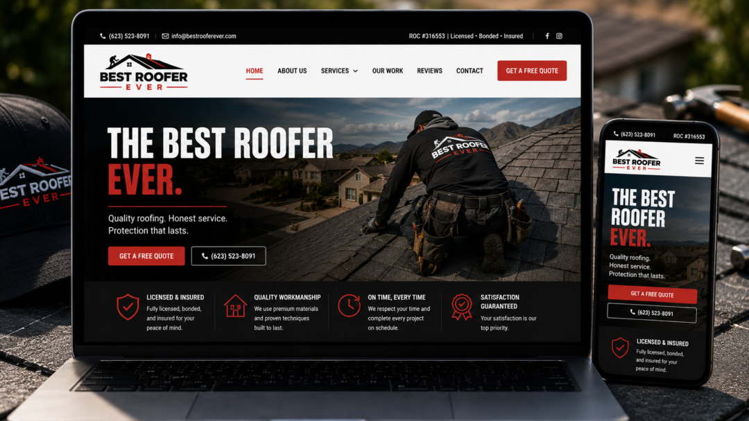 Roofing Contractor Website