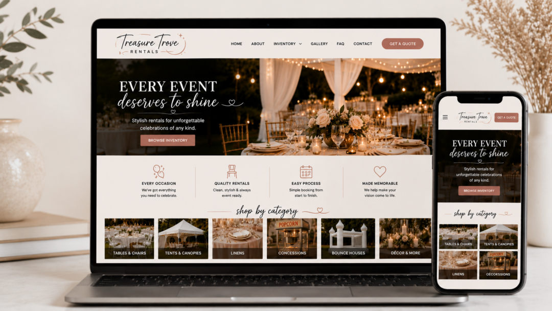 Luxury Event Rental Website